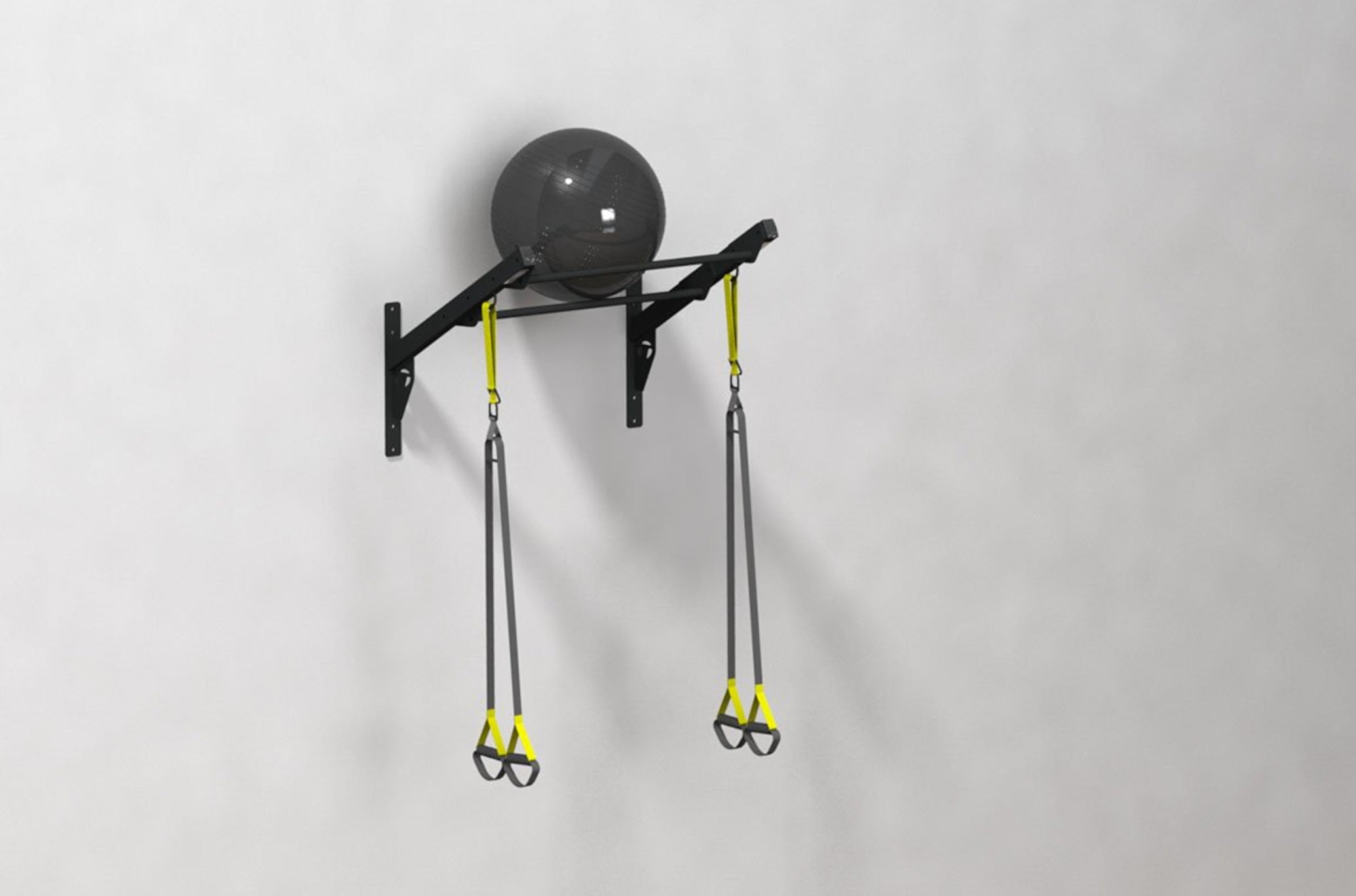 Torque 4' Wall Mounted Pull-Up System With Extra Accessories <black>